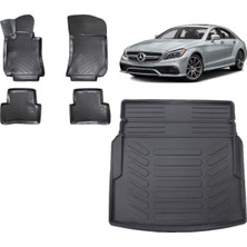 Team Car Mercedes Cls 2015 Model 3D Bagaj Havuzu+3d Havuzlu Araca Özel Paspas Takımı