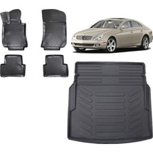 Team Car Mercedes Cls C219 2004 Model 3D Bagaj Havuzu+3d Havuzlu Araca Özel Paspas Takımı