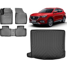 Team Car Mg Hs Benzinli 2022 Model 3D Bagaj Havuzu+3d Havuzlu Araca Özel Paspas Takımı