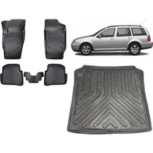 Team Car Skoda Fabia 2003 Stw Model 3D Bagaj Havuzu+3d Havuzlu Araca Özel Paspas Takımı