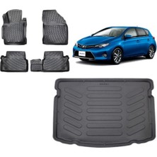 Team Car Toyota Auris 2016 Model 3D Bagaj Havuzu+3d Havuzlu Araca Özel Paspas Takımı