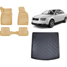 Team Car Audi A4 B6 2006 Model 3D Bagaj Havuzu+3d Araca Özel Bej Havuzlu Paspas Takımı