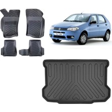Team Car Fiat Palio 2007 Model 3D Bagaj Havuzu+3d Havuzlu Araca Özel Paspas Takımı