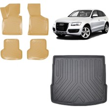 Team Car Audi Q5 2012 Model 3D Bagaj Havuzu+3d Araca Özel Bej Havuzlu Paspas Takımı