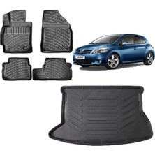 Team Car Toyota Auris 2008 Model 3D Bagaj Havuzu+3d Havuzlu Araca Özel Paspas Takımı
