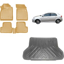 Team Car Chevrolet Lacetti Hatchback 2010 Model 3D Bagaj Havuzu+3d Araca Özel Bej Havuzlu Paspas Takımı