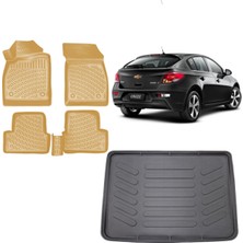 Team Car Chevrolet Cruze Hatchback 2014 Model 3D Bagaj Havuzu+3d Araca Özel Bej Havuzlu Paspas Takımı