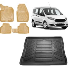 Team Car Courier 2014 Model 3D Bagaj Havuzu+3d Araca Özel Bej Havuzlu Paspas Takımı