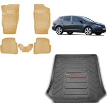 Team Car Seat Ibiza Station Vagon 2012 Model 3D Bagaj Havuzu+3d Araca Özel Bej Havuzlu Paspas Takımı