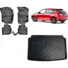 Team Car Skoda Rapıd Hatchback 2015 Model 3D Bagaj Havuzu+3d Havuzlu Araca Özel Paspas Takımı