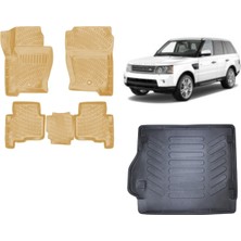 Team Car Range Rover Sport 2008 Model 3D Bagaj Havuzu+3d Araca Özel Bej Havuzlu Paspas Takımı