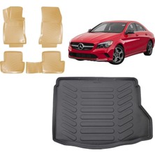 Team Car Mercedes Cla 2014 Model 3D Bagaj Havuzu+3d Araca Özel Bej Havuzlu Paspas Takımı