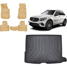 Team Car Mercedes Glc Coupe 2020 Model 3D Bagaj Havuzu+3d Araca Özel Bej Havuzlu Paspas Takımı