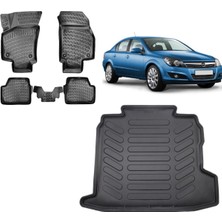 Team Car Opel Astra H Sedan 2008 Model 3D Bagaj Havuzu+3d Havuzlu Araca Özel Paspas Takımı