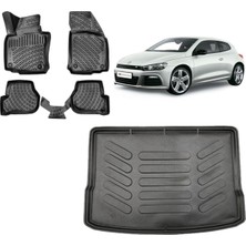Team Car Volkswagen Scirocco 2011 Model 3D Bagaj Havuzu+3d Havuzlu Araca Özel Paspas Takımı