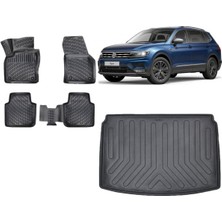 Team Car Volkswagen Tiguan Alt Kademe 2017 Model 3D Bagaj Havuzu+3d Havuzlu Araca Özel Paspas Takımı