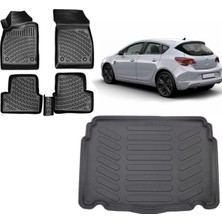 Team Car Opel Astra J Hatchback 2014 Model 3D Bagaj Havuzu+3d Havuzlu Araca Özel Paspas Takımı
