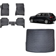 Team Car Volkswagen Touareg 2016 Model 3D Bagaj Havuzu+3d Havuzlu Araca Özel Paspas Takımı