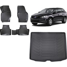 Team Car Volvo XC60 2009 Model 3D Bagaj Havuzu+3d Havuzlu Araca Özel Paspas Takımı
