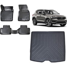 Team Car Volvo XC40 2022 Model 3D Bagaj Havuzu+3d Havuzlu Araca Özel Paspas Takımı