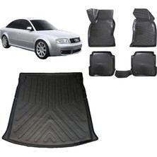 Team Car Audi A6 C5 2004 Model 3D Bagaj Havuzu+3d Havuzlu Araca Özel Paspas Takımı