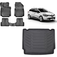 Team Car Renault Clio 4 Spourttourer 2018 Alt Kademe Bagaj Havuzu+3d Havuzlu Araca Özel Paspas Takımı