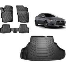 Team Car Mitsubishi Lancer 2016 Model 3D Bagaj Havuzu+3d Havuzlu Araca Özel Paspas Takımı