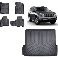 Team Car Toyota Land Cruiser Prado J170 2010 Model 3D Bagaj Havuzu+3d Havuzlu Araca Özel Paspas Takımı
