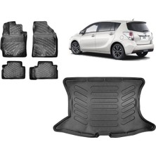 Team Car Toyota Verso 2017 Model 3D Bagaj Havuzu+3d Havuzlu Araca Özel Paspas Takımı