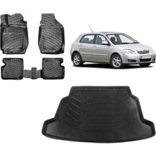 Team Car Toyota Corolla 2006 Model Hatchback 3D Bagaj Havuzu+3d Havuzlu Araca Özel Paspas Takımı