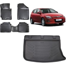 Team Car Hyundai I30 2009 Model 3D Bagaj Havuzu+3d Havuzlu Araca Özel Paspas Takımı