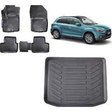 Team Car Mitsubishi Asx 2017 Model 3D Bagaj Havuzu+3d Havuzlu Araca Özel Paspas Takımı