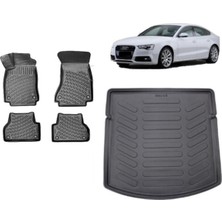 Team Car Audi A5 2012 Model 3D Bagaj Havuzu+3d Havuzlu Araca Özel Paspas Takımı