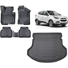 Team Car Hyundai IX35 2014 Model 3D Bagaj Havuzu+3d Havuzlu Araca Özel Paspas Takımı
