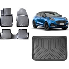 Team Car Puma 2023 Model Üst Kademe 3D Bagaj Havuzu+3d Havuzlu Araca Özel Paspas Takımı