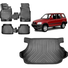 Team Car Honda Crv 1996 Model 3D Bagaj Havuzu+3d Havuzlu Araca Özel Paspas Takımı