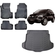 Team Car Honda Crv 2007 Model 3D Bagaj Havuzu+3d Havuzlu Araca Özel Paspas Takımı