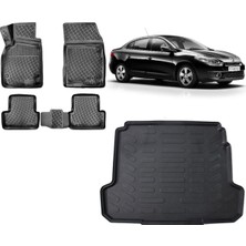Team Car Renault Fluence 2013 Model 3D Bagaj Havuzu+3d Havuzlu Araca Özel Paspas Takımı