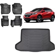 Team Car Honda Hrv 2019  Model 3D Bagaj Havuzu+3d Havuzlu Araca Özel Paspas Takımı