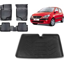 Team Car Hyundai Getz 2005 Model 3D Bagaj Havuzu+3d Havuzlu Araca Özel Paspas Takımı