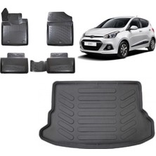 Team Car Hyundai I10 2015 Model 3D Bagaj Havuzu+3d Havuzlu Araca Özel Paspas Takımı