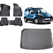 Team Car Peugeot Bipper 2018 Model 3D Bagaj Havuzu+3d Havuzlu Araca Özel Paspas Takımı