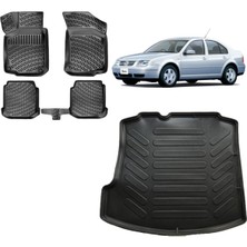 Team Car Volkswagen Bora 1998 Model 3D Bagaj Havuzu+3d Havuzlu Araca Özel Paspas Takımı