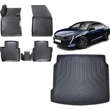 Team Car Peugeot 508 2019 Model 3D Bagaj Havuzu+3d Havuzlu Araca Özel Paspas Takımı