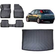 Team Car Focus 1 Hatchback 1998 Model 3D Bagaj Havuzu+3d Havuzlu Araca Özel Paspas Takımı