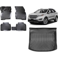 Team Car Frd Edge 2021 Model 3D Bagaj Havuzu+3d Havuzlu Araca Özel Paspas Takımı