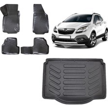 Team Car Opel Mokka 2016 Model 3D Bagaj Havuzu+3d Havuzlu Araca Özel Paspas Takımı