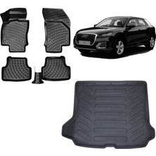 Team Car Audi Q2 2023 Model 3D Bagaj Havuzu+3d Havuzlu Araca Özel Paspas Takımı