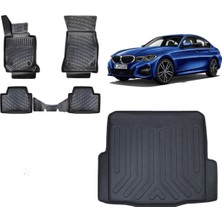 Team Car Bmw 3 Serisi G20 2023 Model 3D Bagaj Havuzu+3d Havuzlu Araca Özel Paspas Takımı