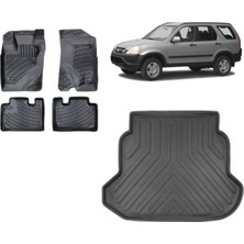Team Car Honda Crv 2004 Model 3D Bagaj Havuzu+3d Havuzlu Araca Özel Paspas Takımı